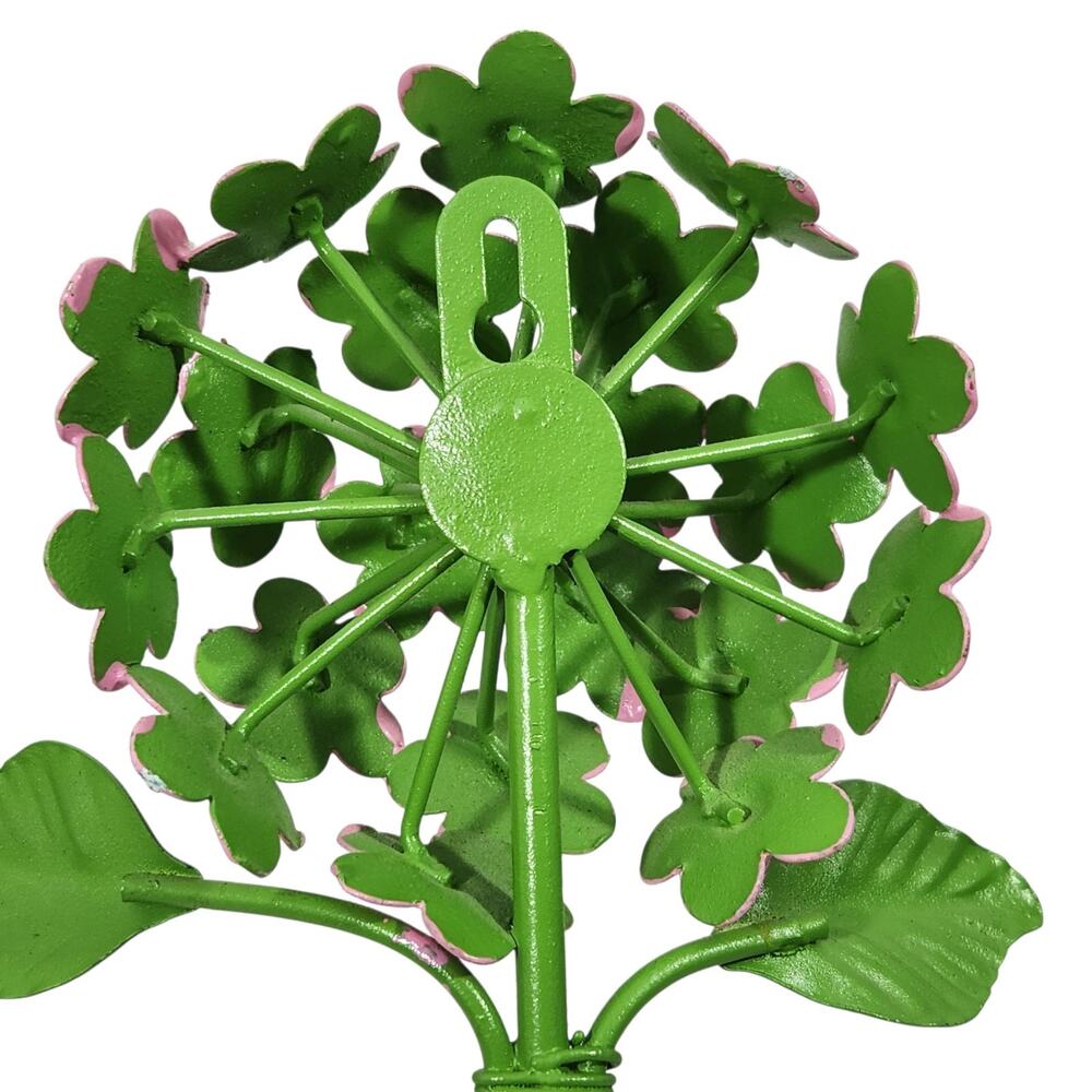 Girl Bedroom Flower Shaped Wall Hook Pink Green Nursery Decor Towel Garden - Picture 4 of 6